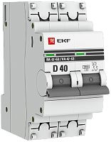 Выключатель автоматический EKF PROxima ВА47-63 2п 40А D 6кА картинка